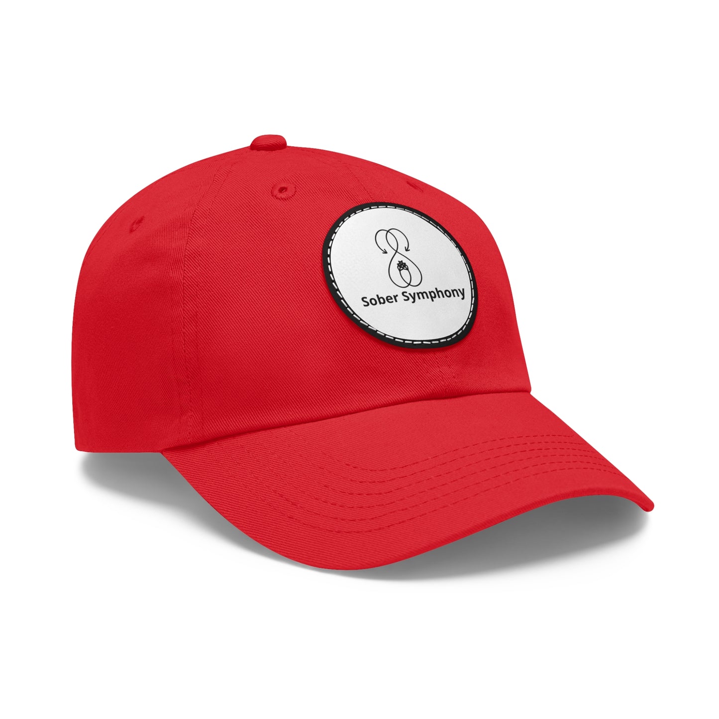 Sober Symphony® - Red Hat with Leather Patch