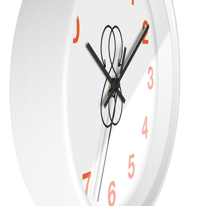 Sober Symphony White Frame Numbers Round Wall Clock