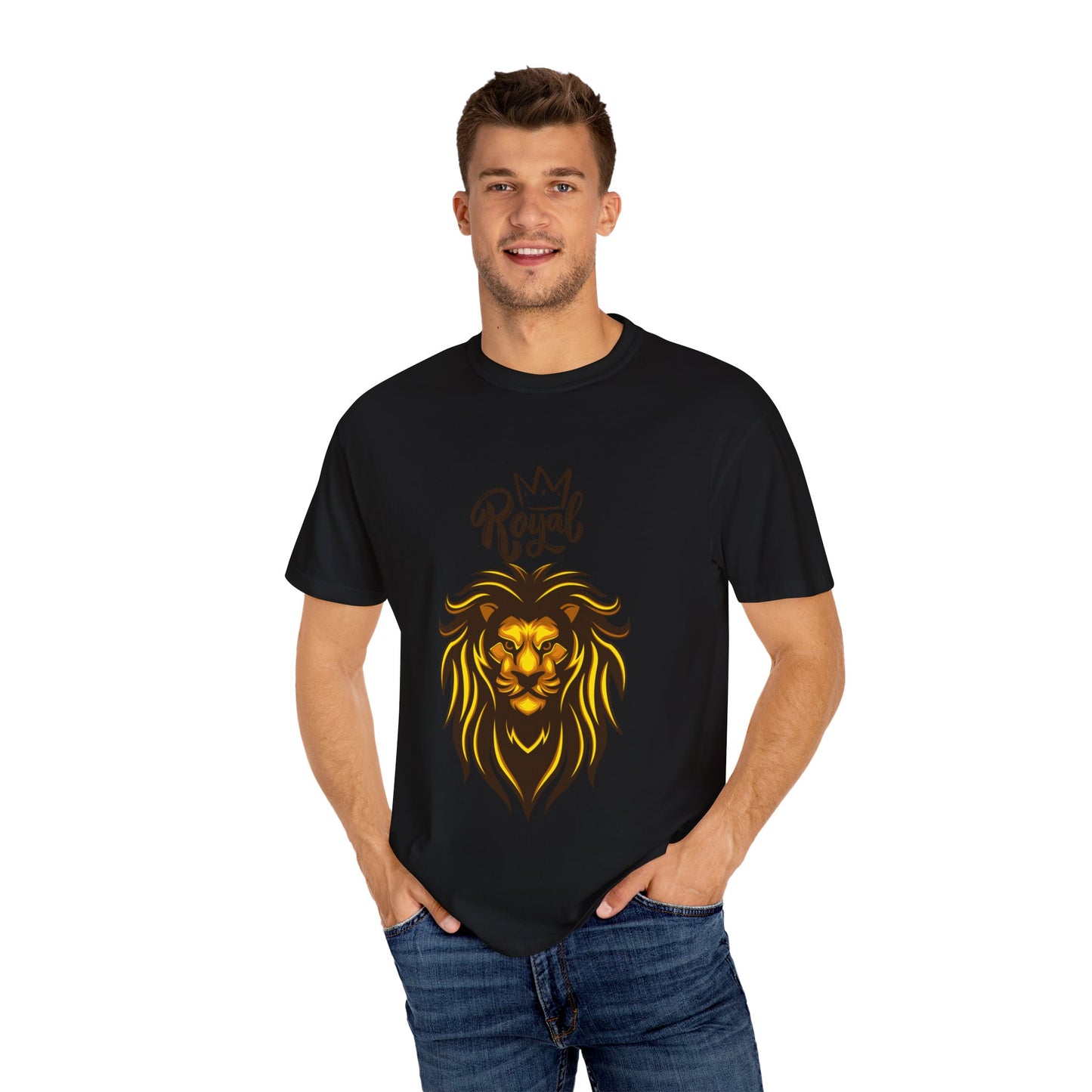 Royal Lion - Men's Garment T-shirt - Sober Symphony®