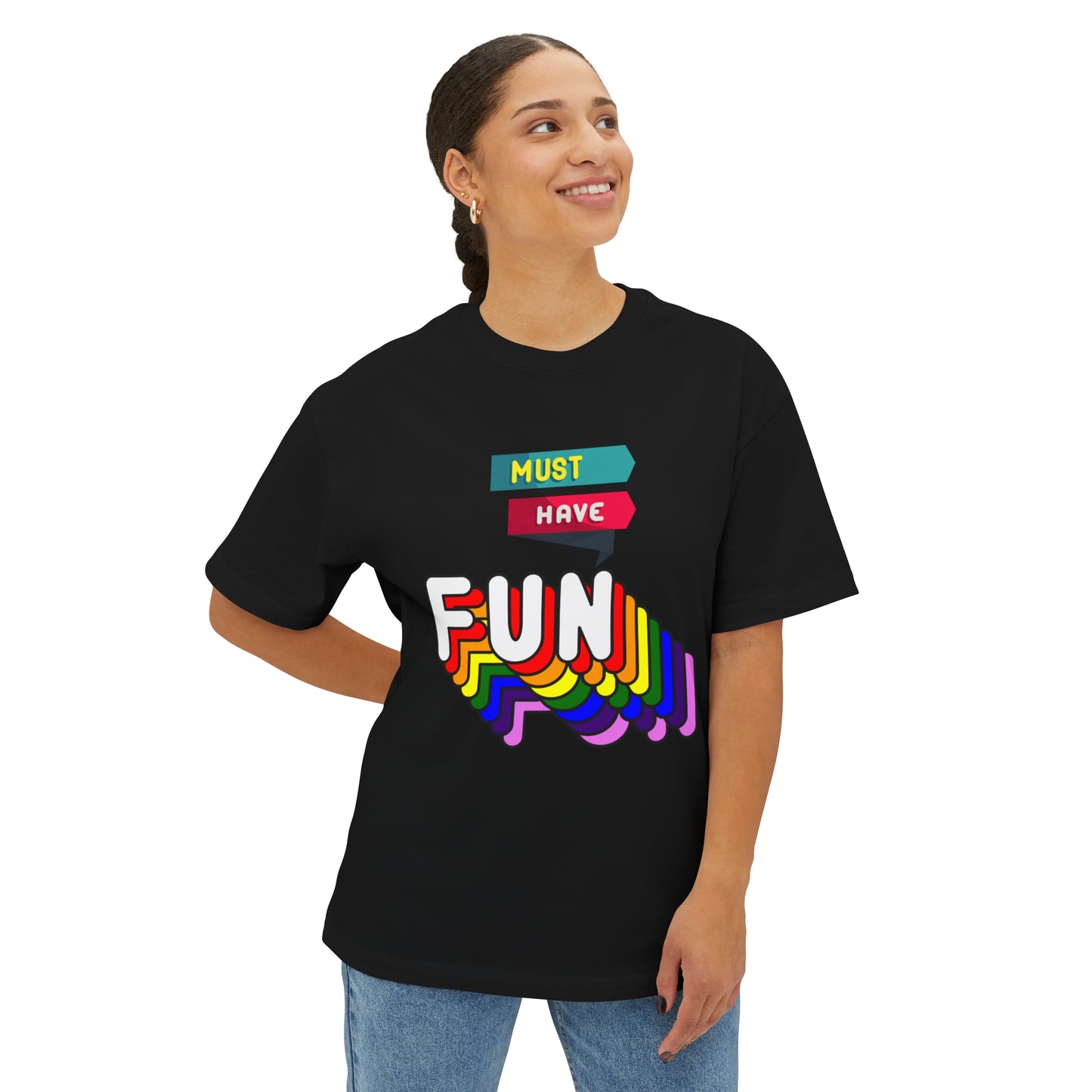 Have Fun Oversized Women's Tee - Sober Symphony®