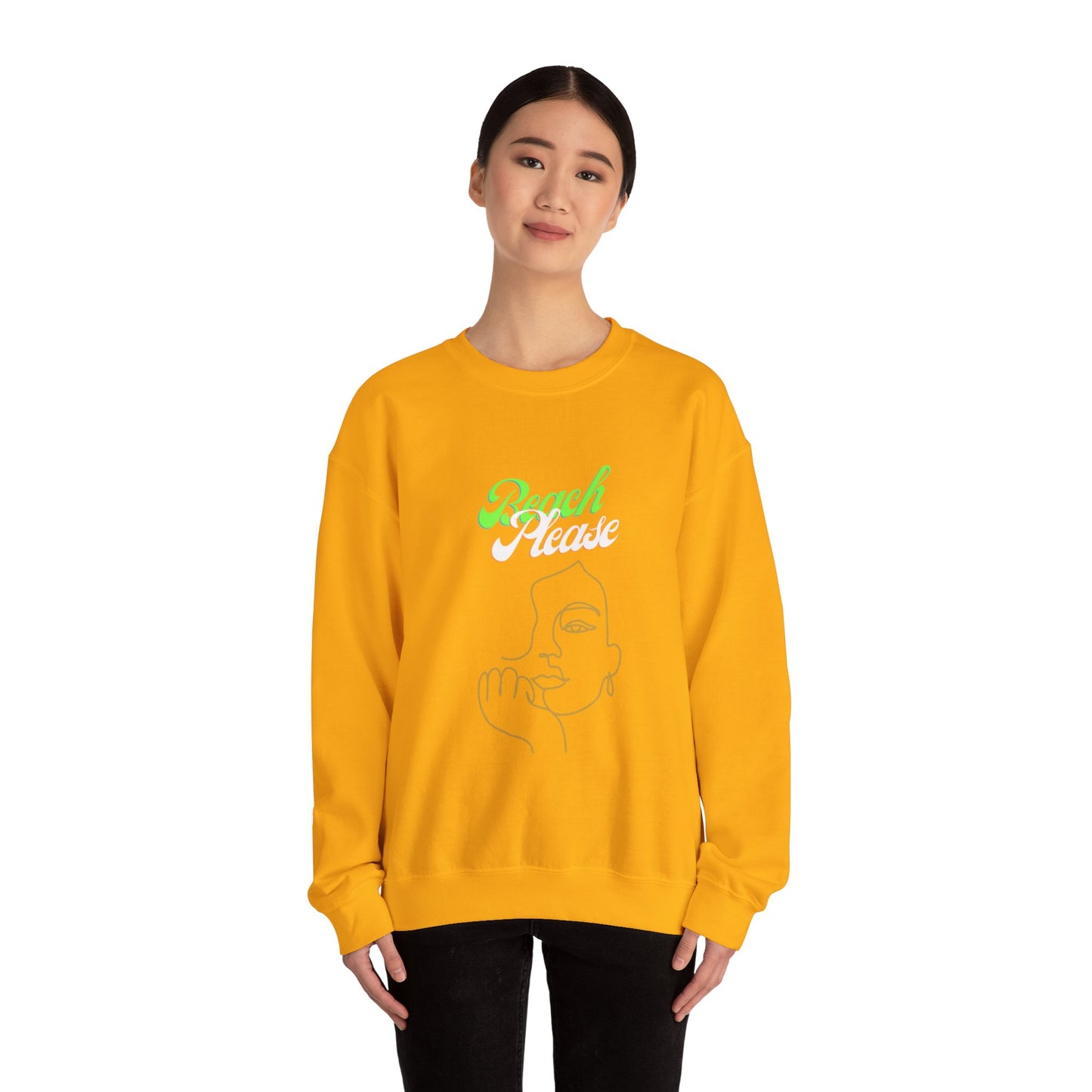 Beach Please - Women Heavy Blend™ Crewneck Sweatshirt