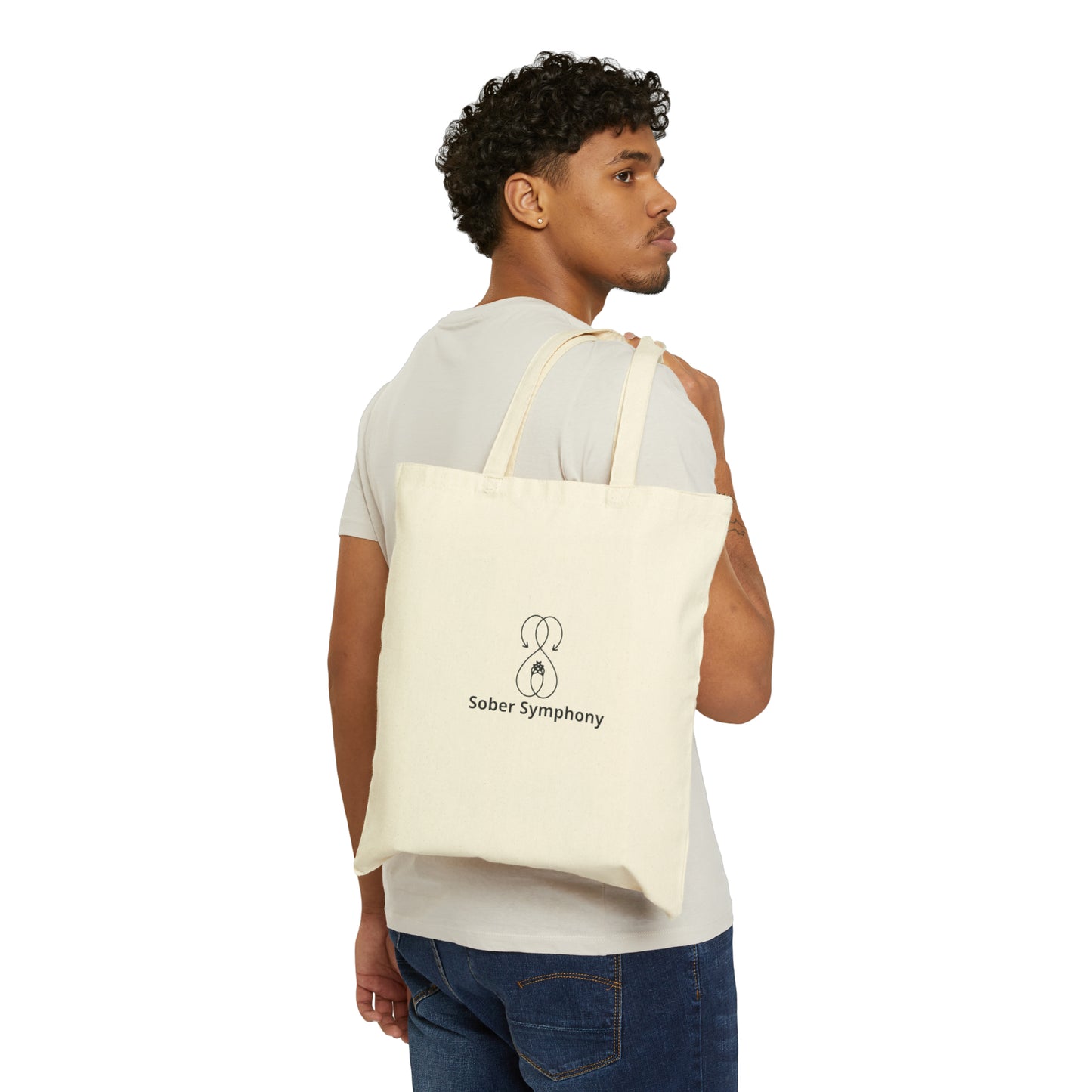 Don't Lose Focus & Sober Symphony Logo - Cotton Canvas Tote Bag