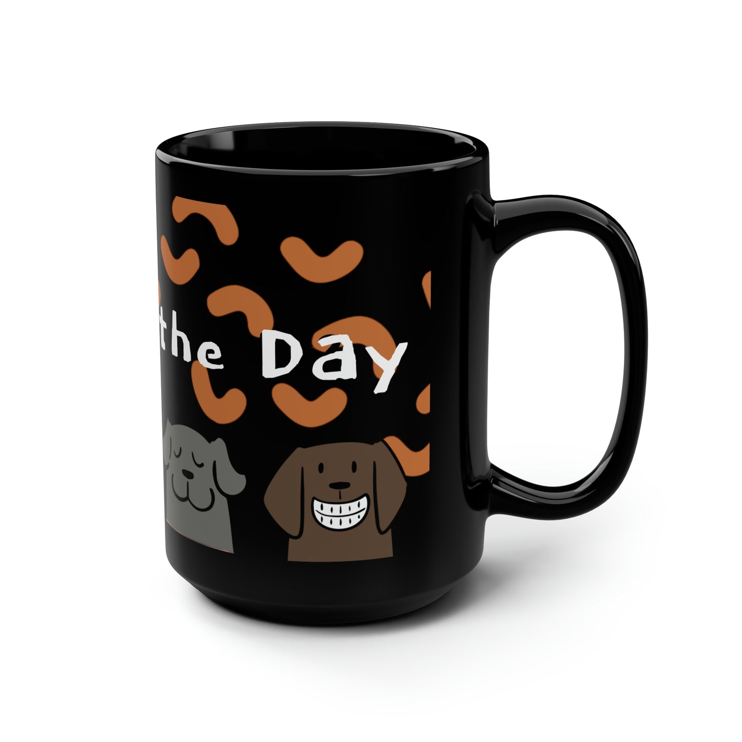 Sober Symphony - Mood of the Day -  Black Ceramic Mug, 15oz