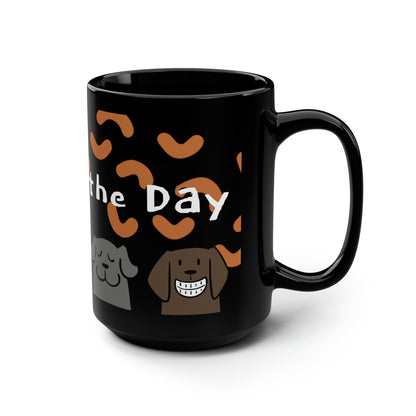 Sober Symphony - Mood of the Day -  Black Ceramic Mug, 15oz