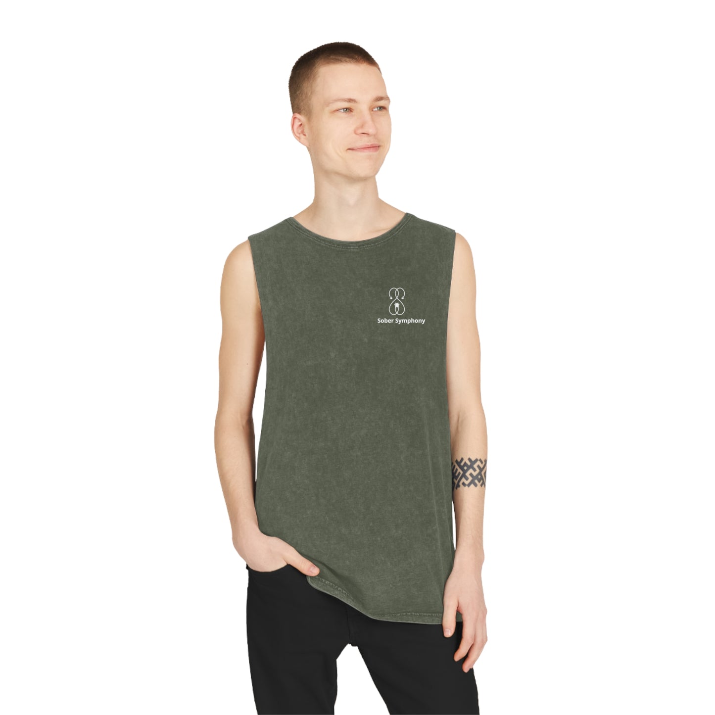 Sober Symphony - Men's Stonewash Tank Top
