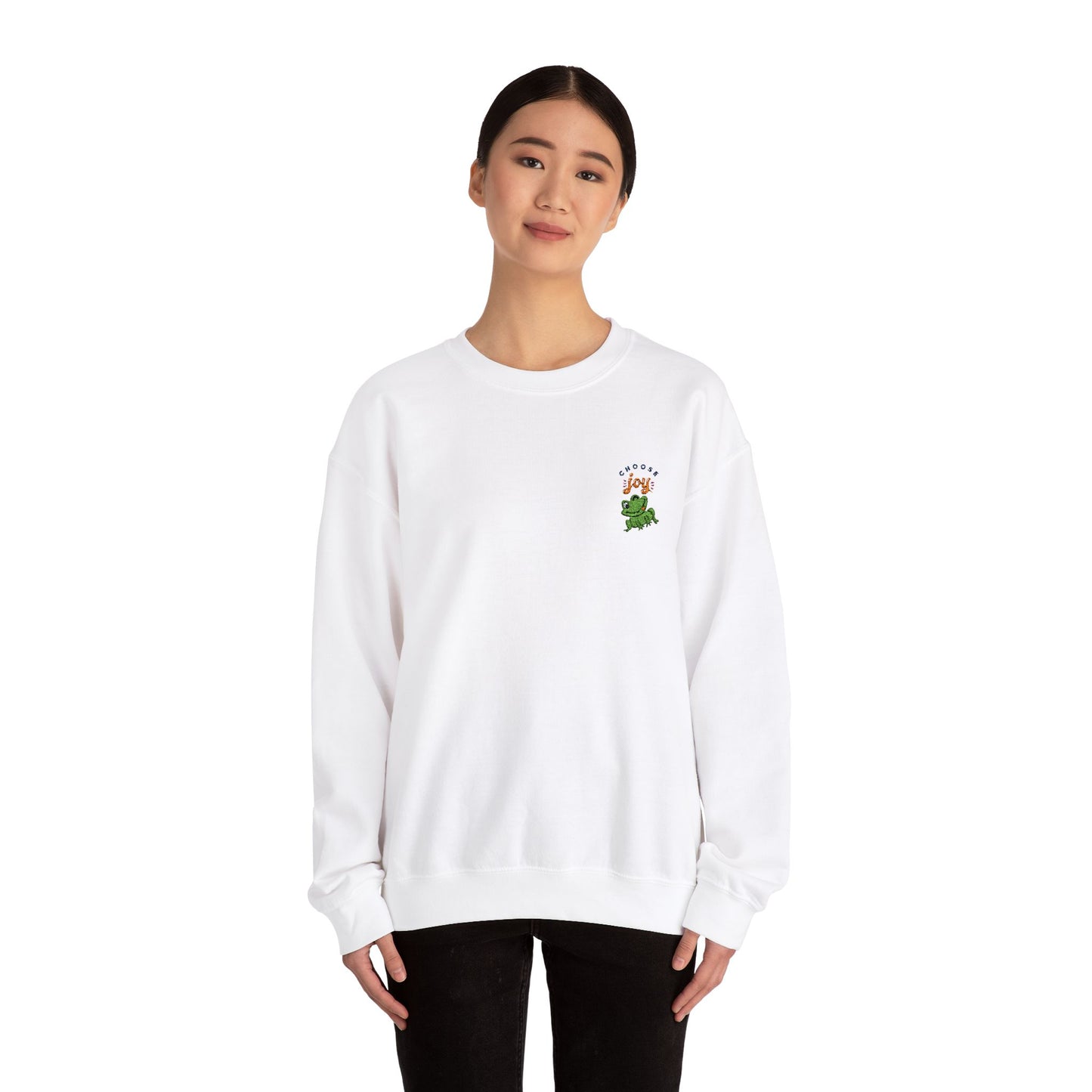 CHOOSE JOY Embroidered - Sober Symphony® - Women Heavy Blend™ Crewneck Sweatshirt