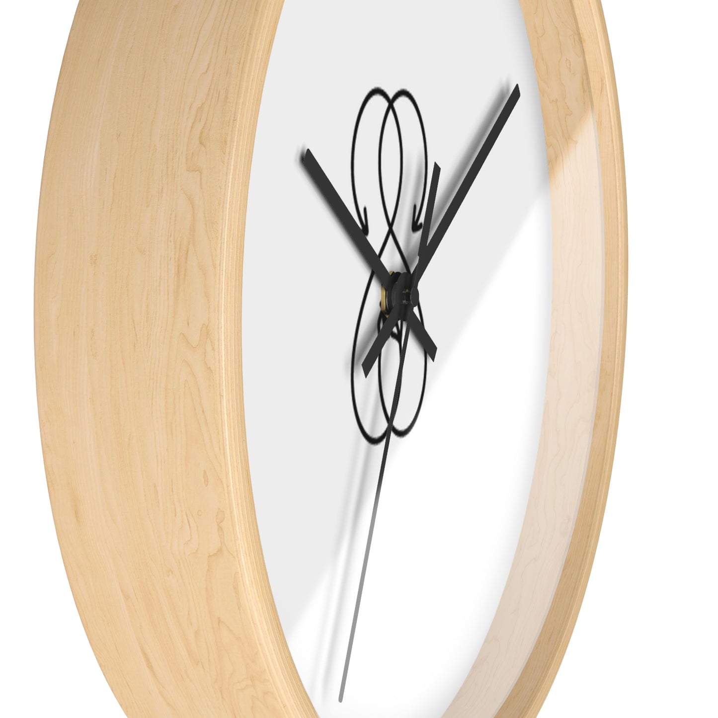 Sober Symphony Woden Frame Round Wall Clock