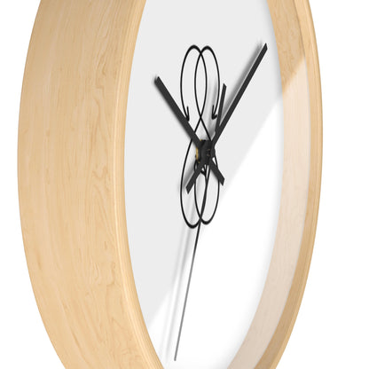Sober Symphony Woden Frame Round Wall Clock