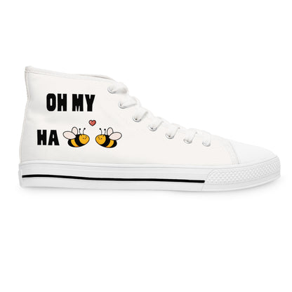 OH MY HA - BEE BEE - Women's High Top Sneakers - Sober Symphony®