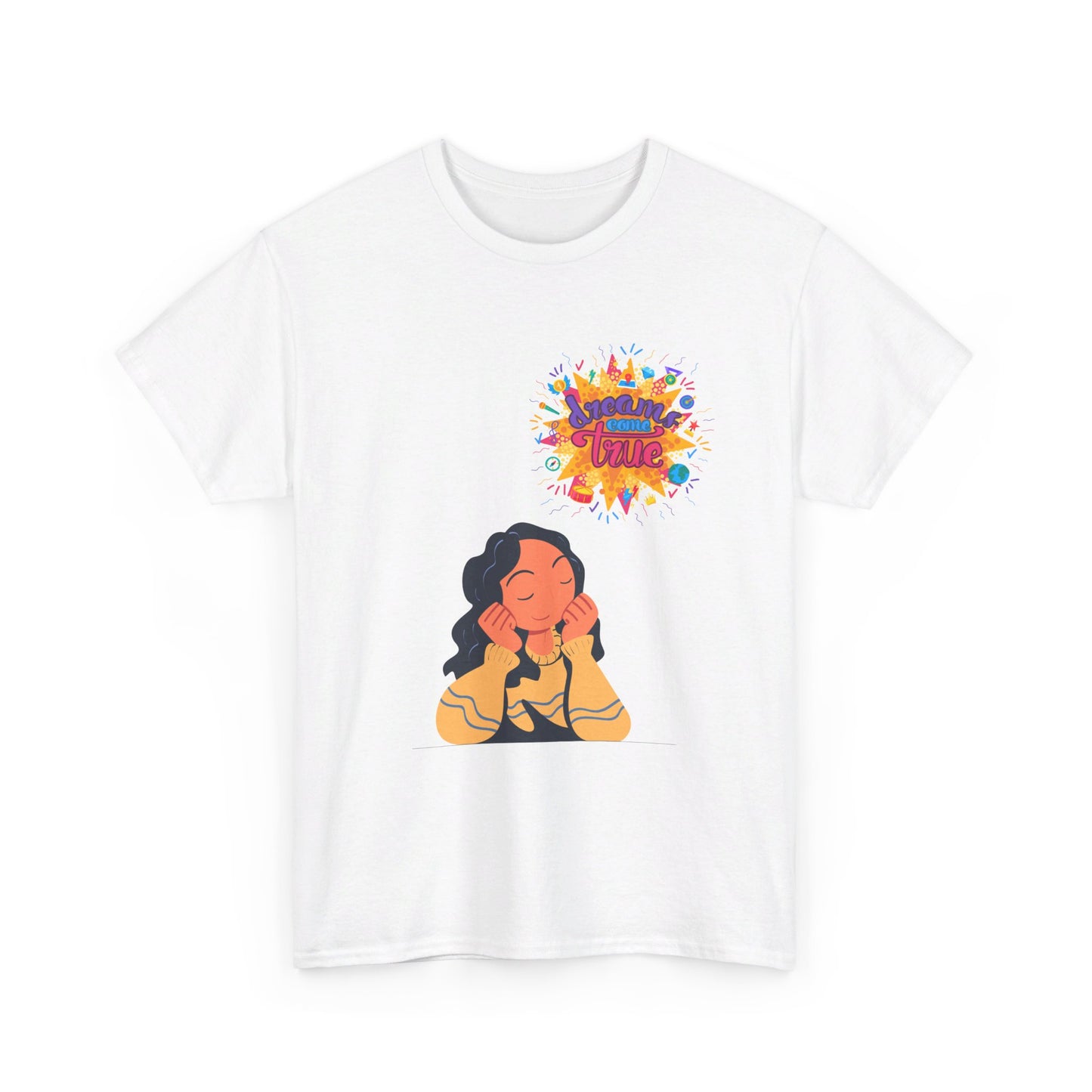 Women Heavy Cotton Tee - Dream Come True - Sober Symphony®