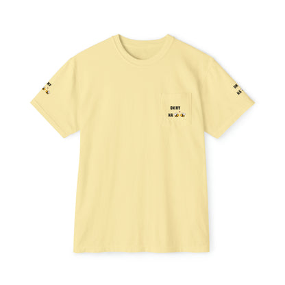 Oh My Ha - Garment-Dyed Pocket T-Shirt - Sober Symphony®