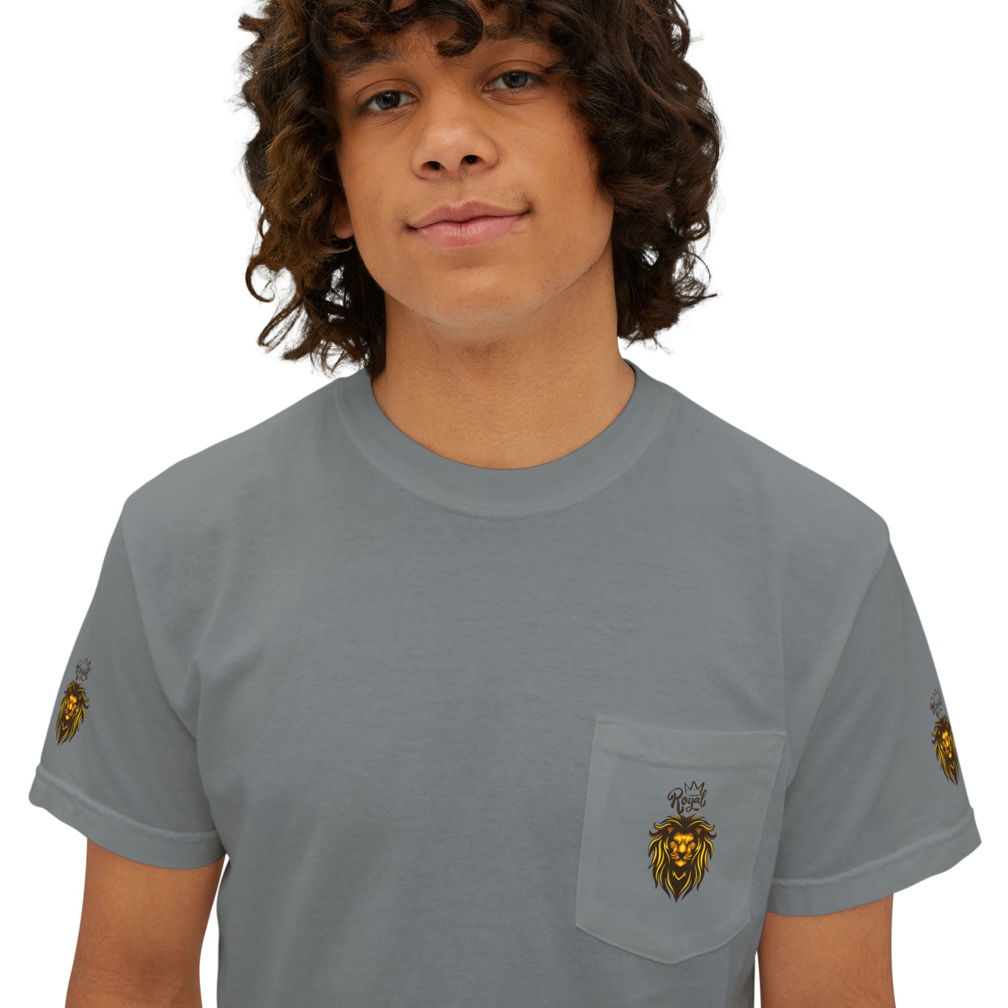 Royal Lion - Garment-Dyed Pocket T-Shirt - Sober Symphony®