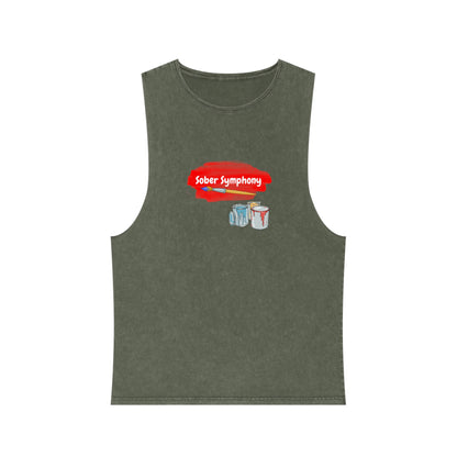 Sober Symphony - Men's Stonewash Tank Top