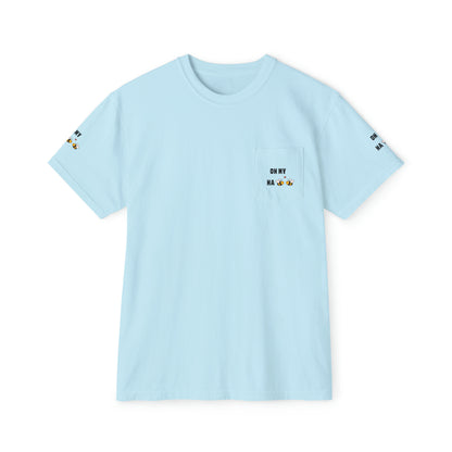 Oh My Ha - Garment-Dyed Pocket T-Shirt - Sober Symphony®