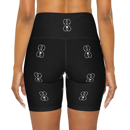 Sober Symphony - High Waisted Yoga Shorts