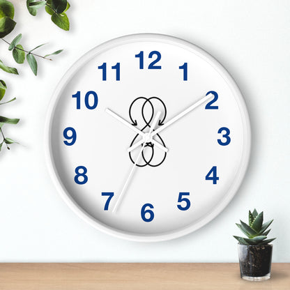 Sober Symphony White Frame Numbers Round Wall Clock