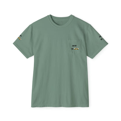 Oh My Ha - Garment-Dyed Pocket T-Shirt - Sober Symphony®