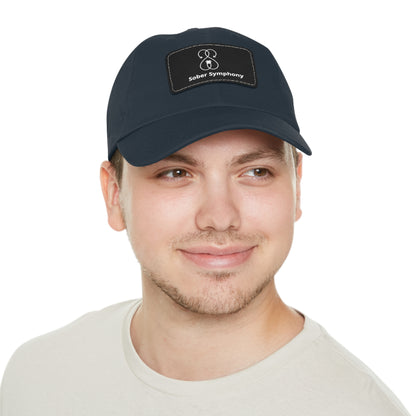 Sober Symphony - Dad Hat with Leather Patch (Rectangle)