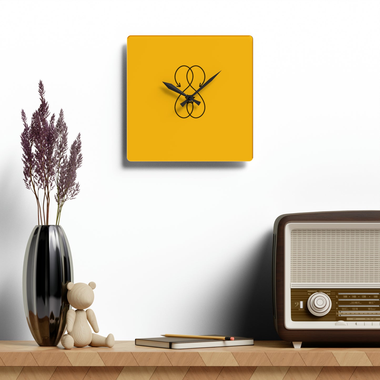 Sober Symphony - Acrylic Wall Clock