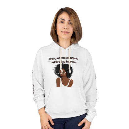 Strong Attitudes Display Captivating Beauty - Women's Pullover Hoodie - Sober Symphony®