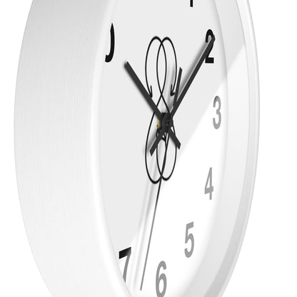 Sober Symphony White Frame Numbers Round Wall Clock