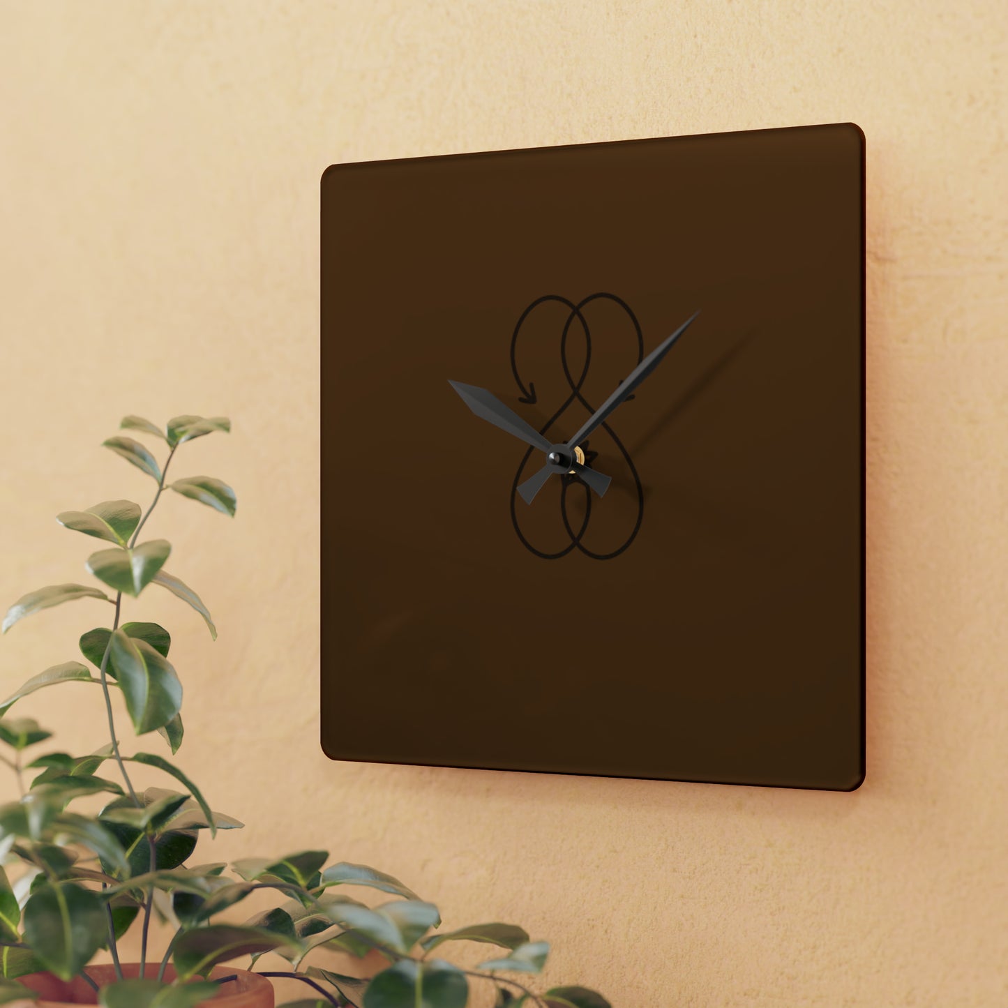 Sober Symphony - Acrylic Wall Clock