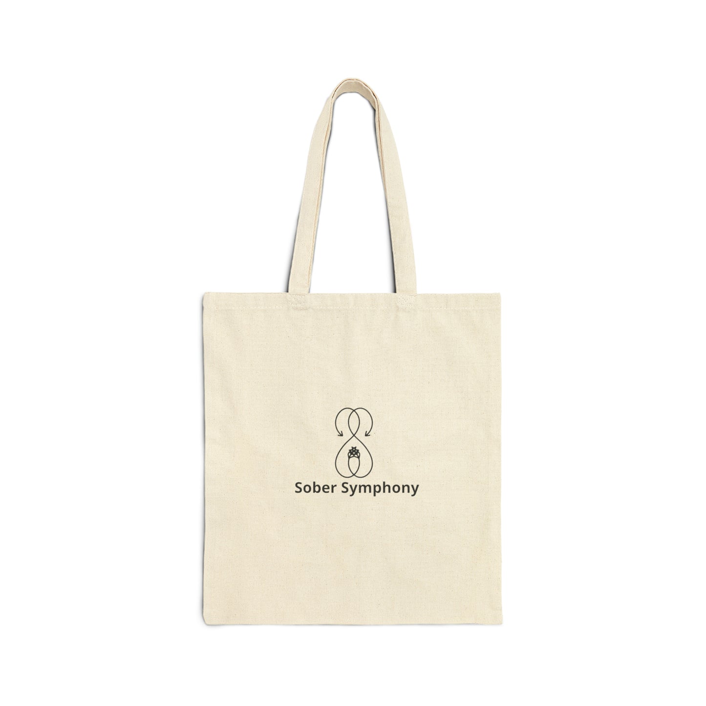 Don't Lose Focus & Sober Symphony Logo - Cotton Canvas Tote Bag