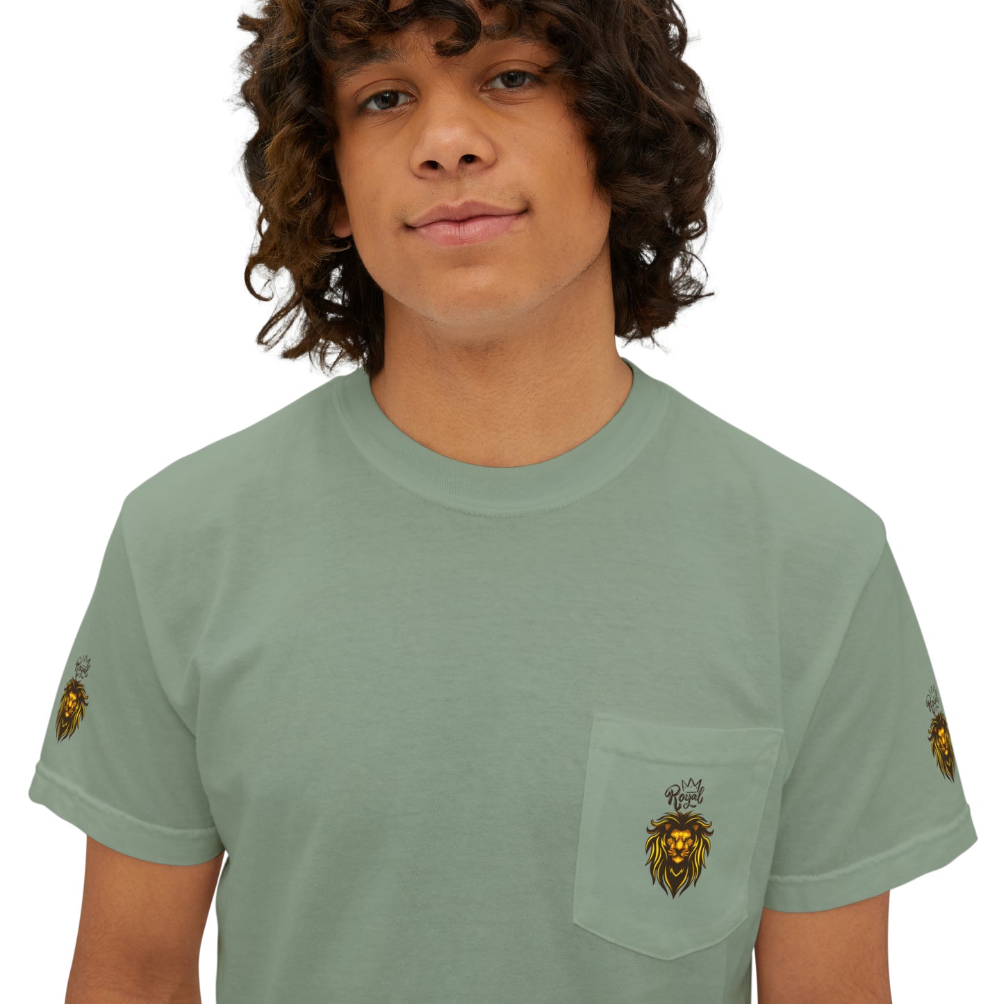 Royal Lion - Garment-Dyed Pocket T-Shirt - Sober Symphony®