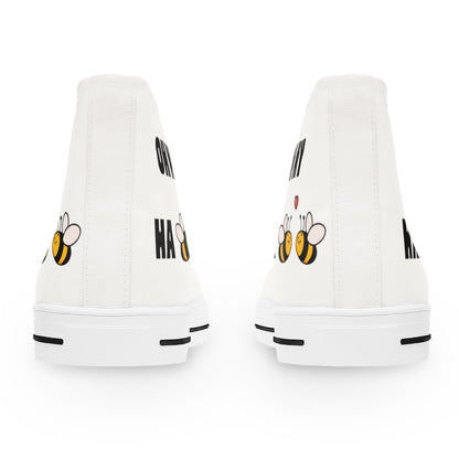 OH MY HA - BEE BEE - Women's High Top Sneakers - Sober Symphony®