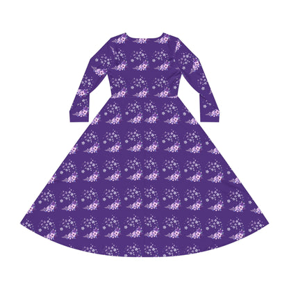 Sober Symphony - Women's Long Sleeve Dance Dress