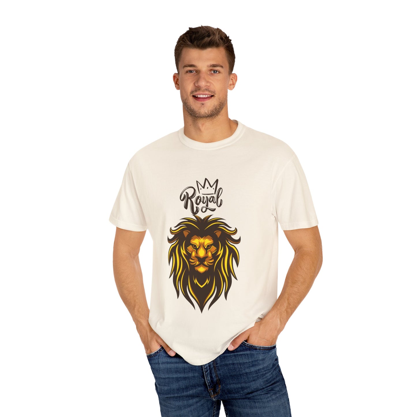 Royal Lion - Men's Garment T-shirt - Sober Symphony®