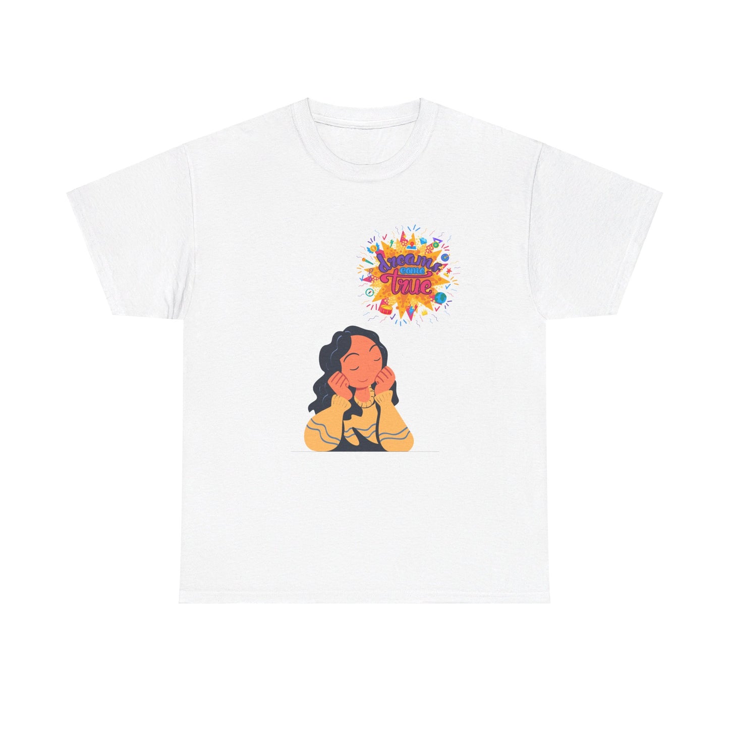 Women Heavy Cotton Tee - Dream Come True - Sober Symphony®