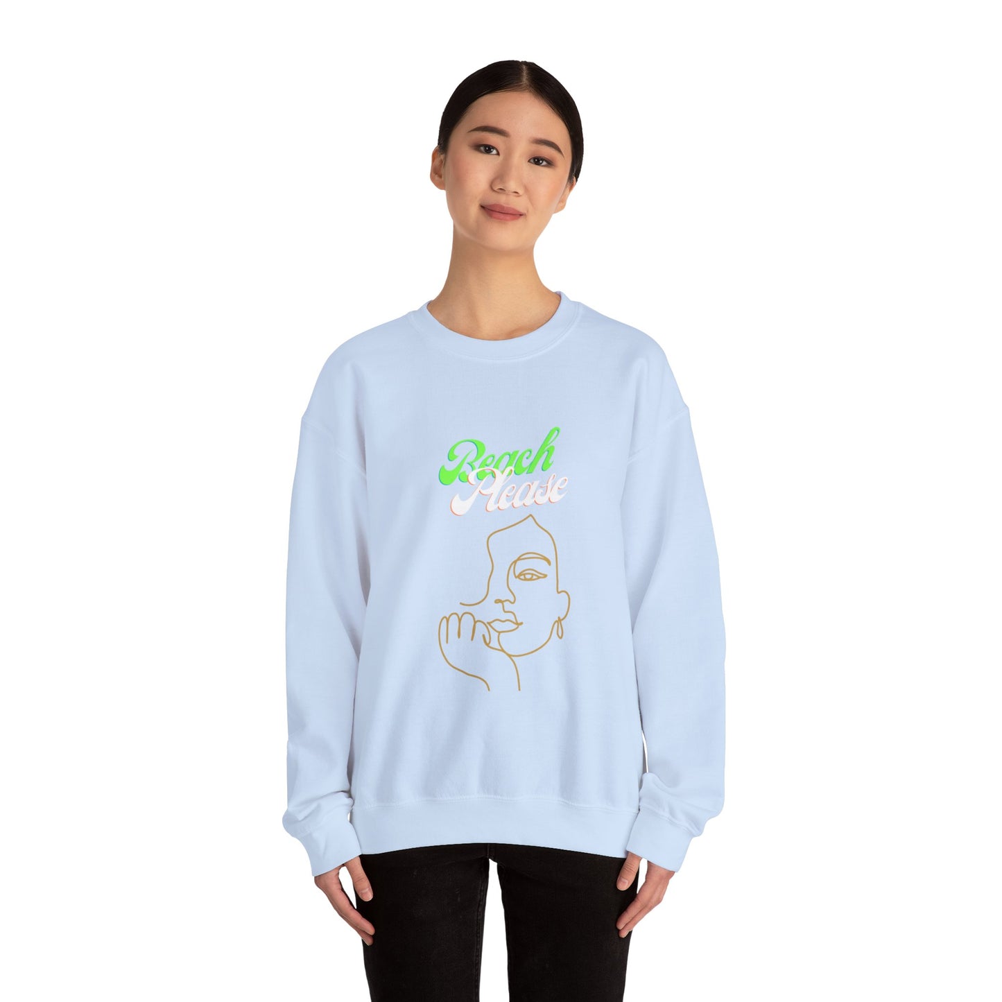 Beach Please - Women Heavy Blend™ Crewneck Sweatshirt