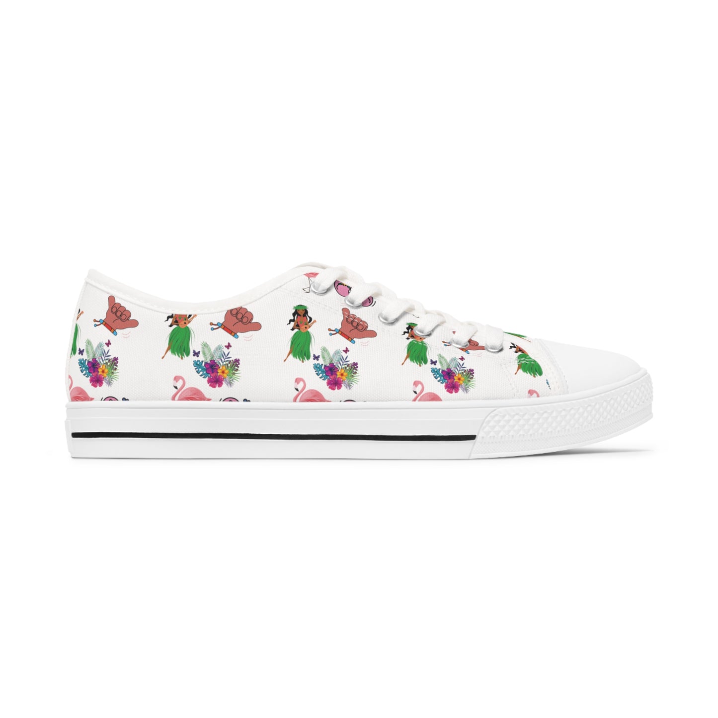 Beach Vibes - Women's Low Top Sneakers - Sober Symphony®