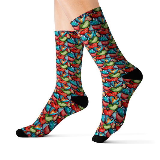 Sober Symphony Heart - Sublimation Socks