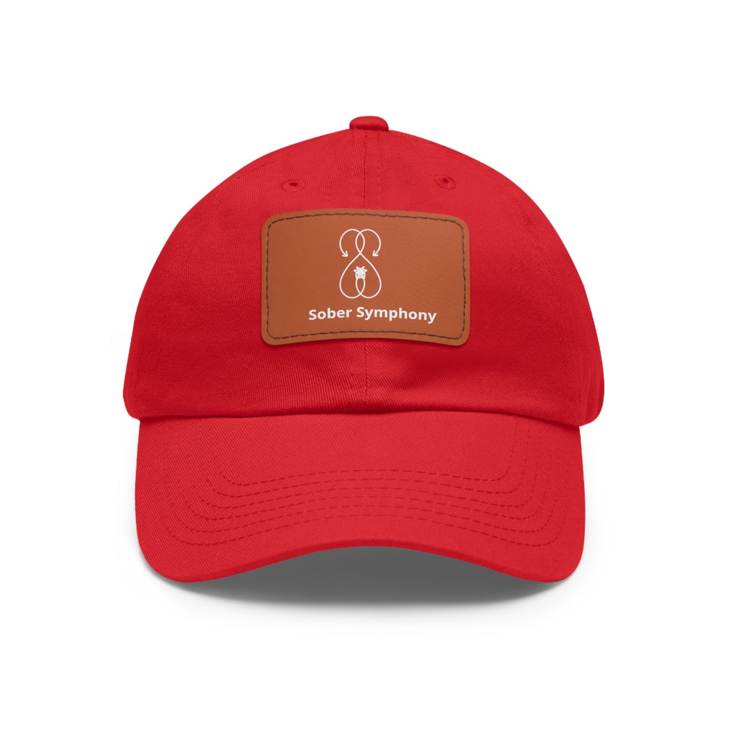 Sober Symphony - Dad Hat with Leather Patch (Rectangle)