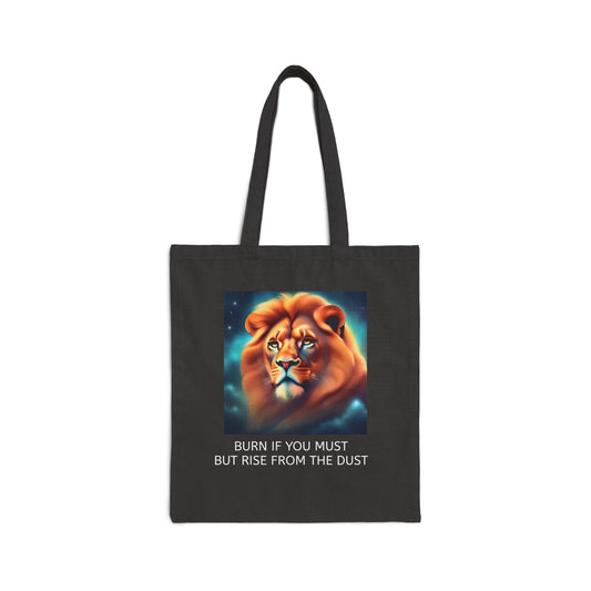 Sober Symphony - Savage Lion - Cotton Canvas Tote Bag