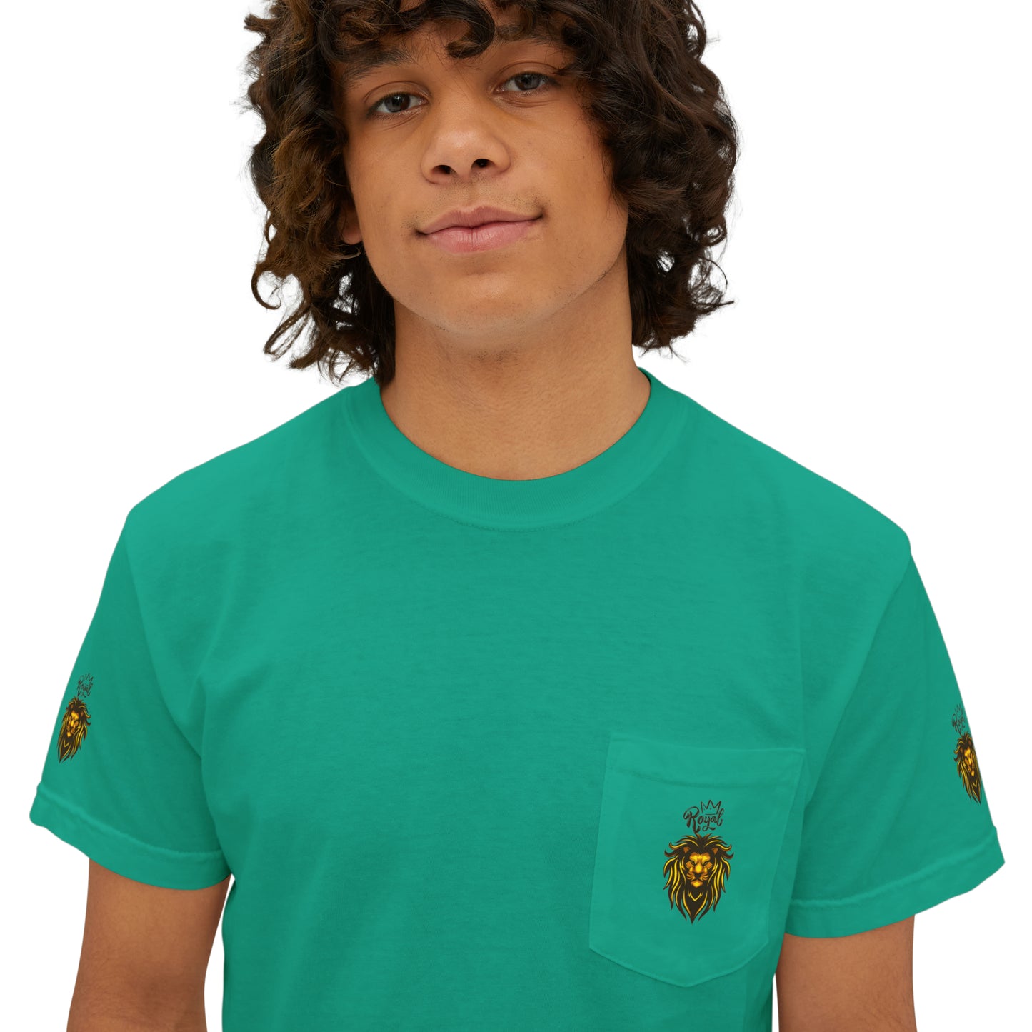 Royal Lion - Garment-Dyed Pocket T-Shirt - Sober Symphony®