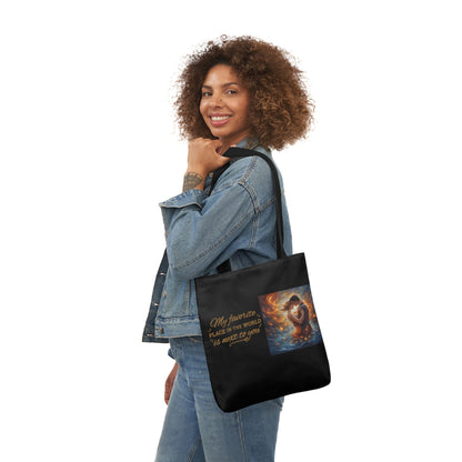 My Favorite Place - Polyester Canvas Tote Bag (AOP)