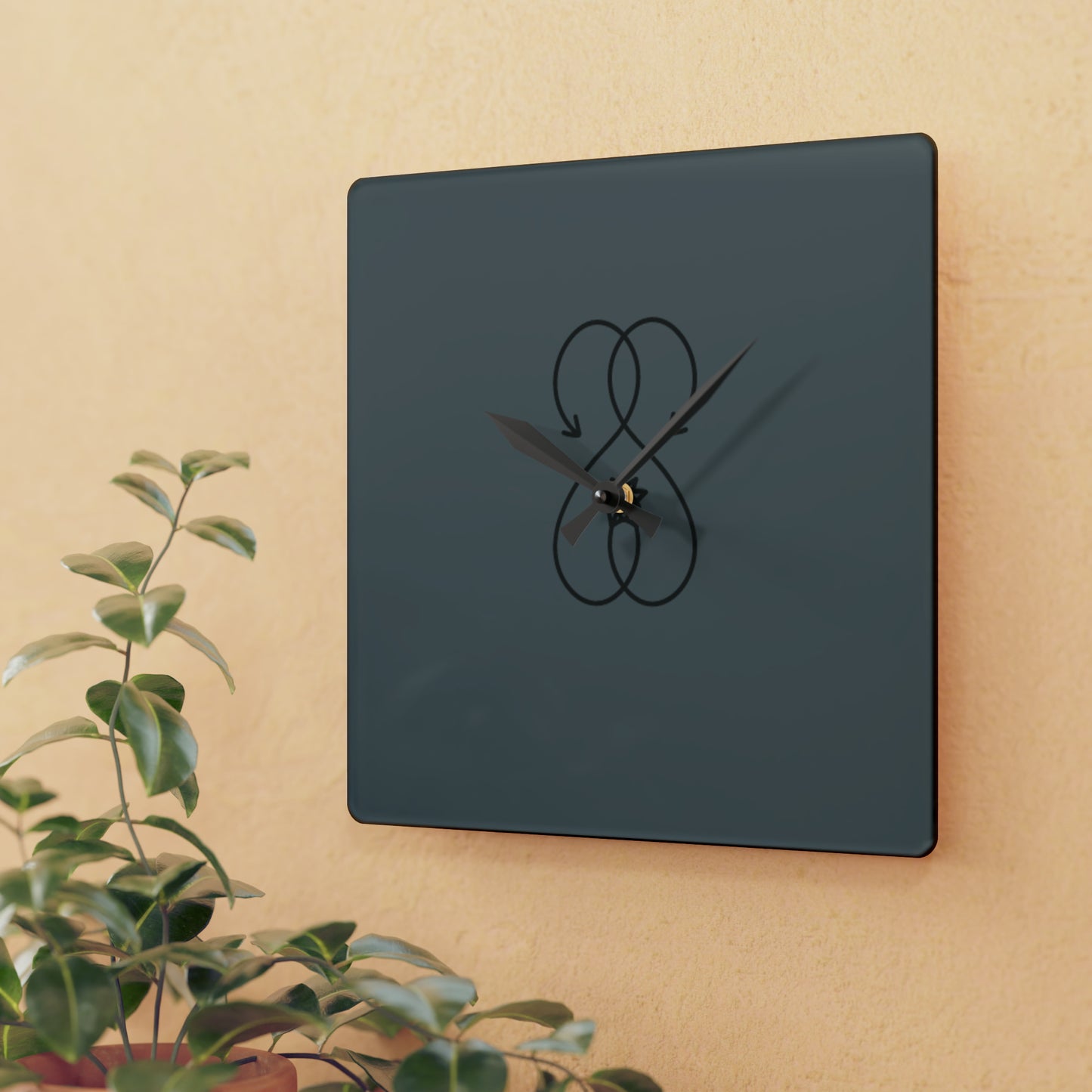 Sober Symphony - Acrylic Wall Clock