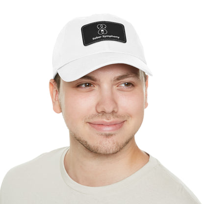 Sober Symphony - Dad Hat with Leather Patch (Rectangle)