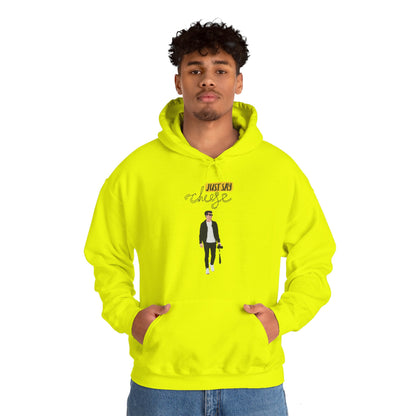 Sober Symphony - Just Say Cheese Men's Heavy Blend™ Hooded Sweatshirt