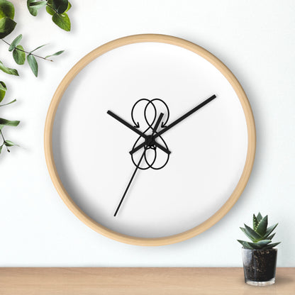Sober Symphony Woden Frame Round Wall Clock