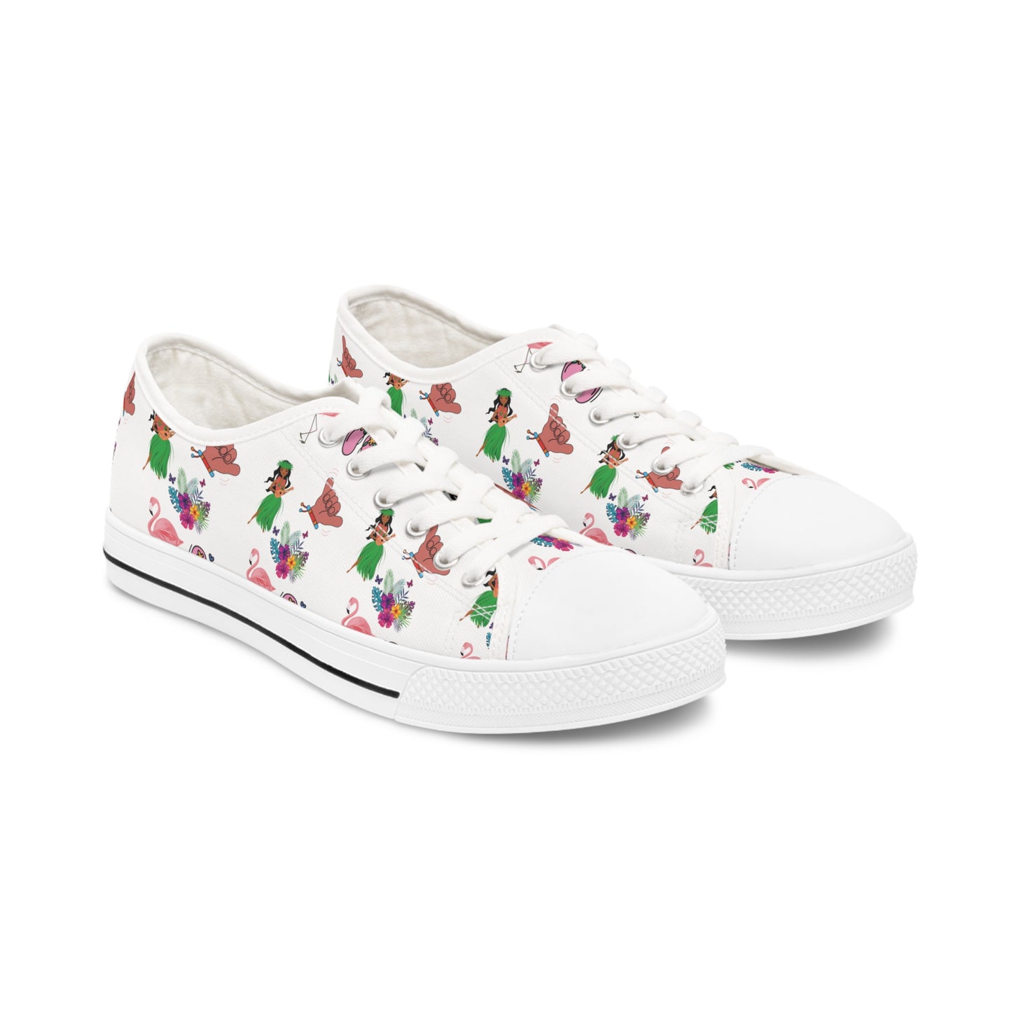 Beach Vibes - Women's Low Top Sneakers - Sober Symphony®