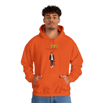 Sober Symphony - Just Say Cheese Men's Heavy Blend™ Hooded Sweatshirt