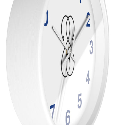 Sober Symphony White Frame Numbers Round Wall Clock