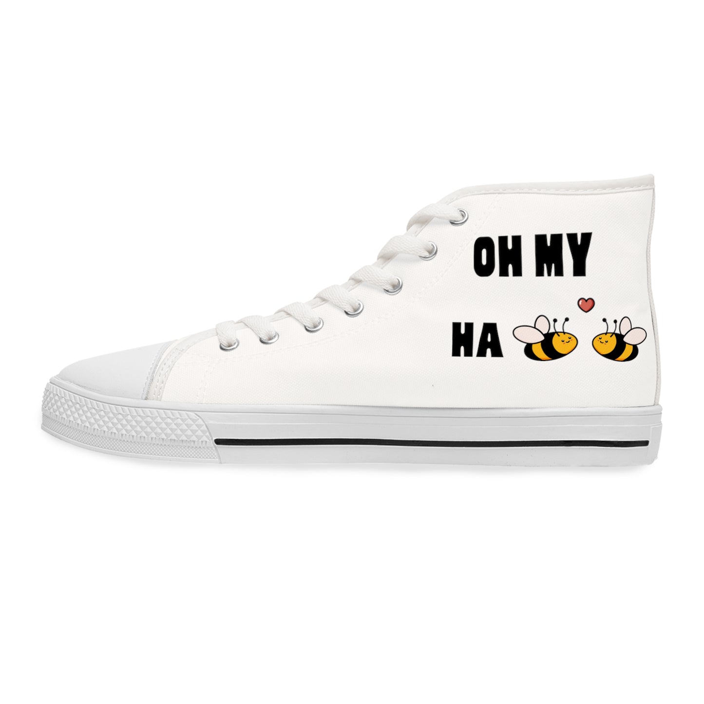 OH MY HA - BEE BEE - Women's High Top Sneakers - Sober Symphony®