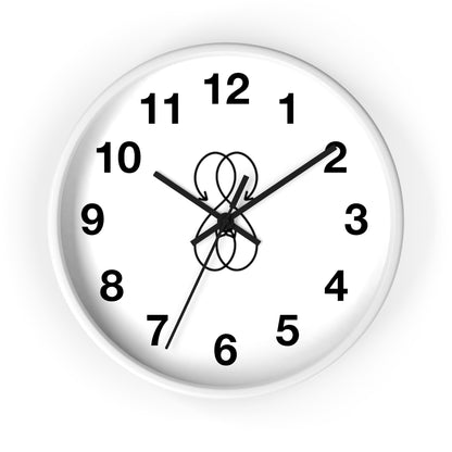 Sober Symphony White Frame Numbers Round Wall Clock