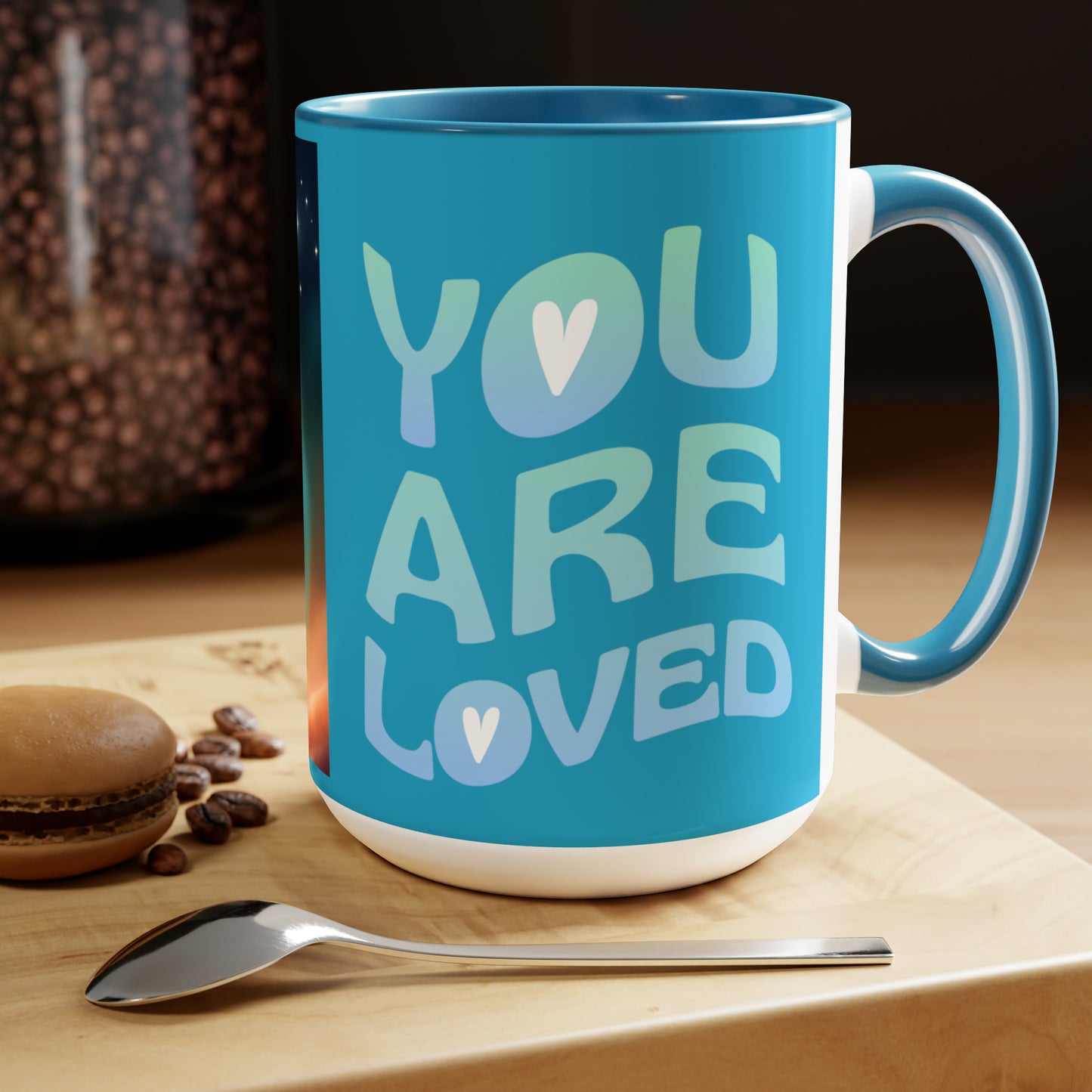 Sober Symphony - You are Loved - Two-Tone Coffee Mugs, 15oz