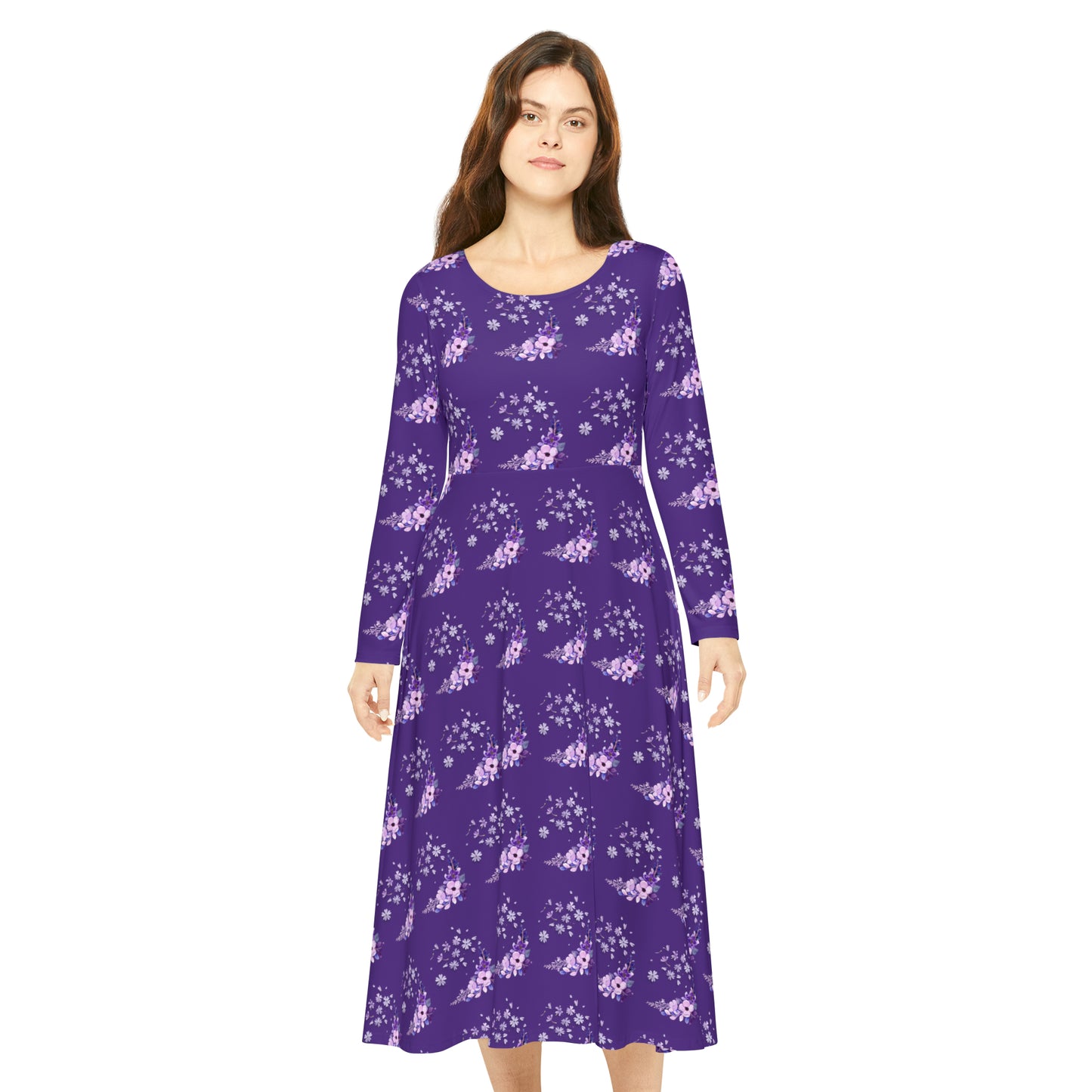 Sober Symphony - Women's Long Sleeve Dance Dress